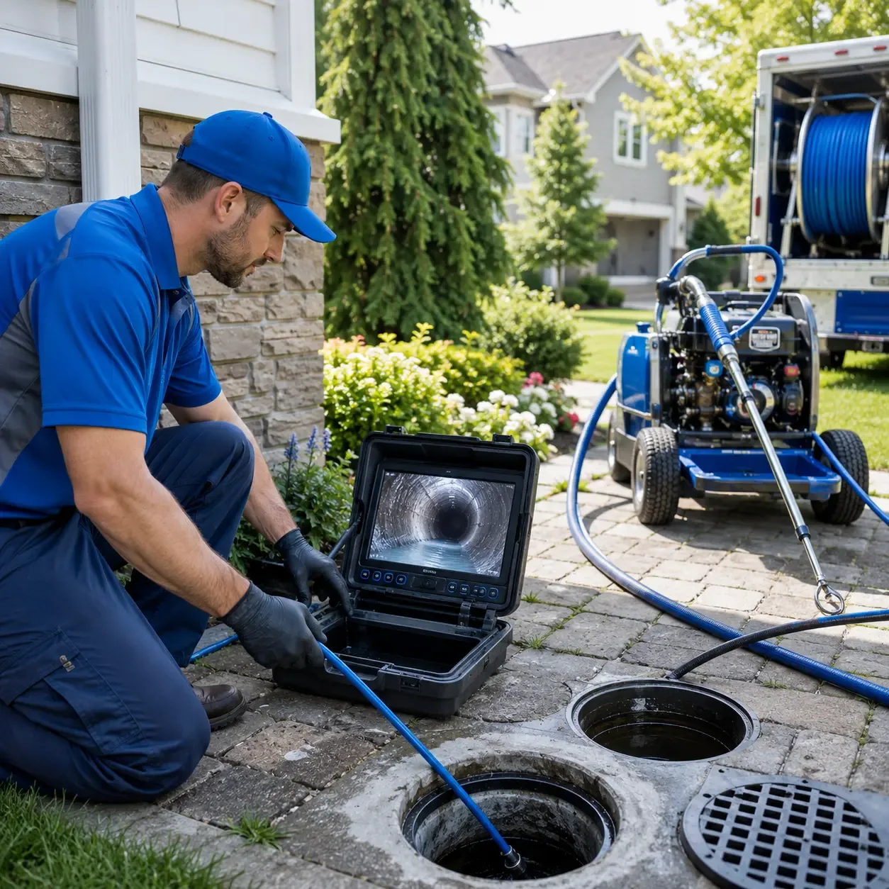 Outdoor drain cleaning professionals serving Davis, SD
